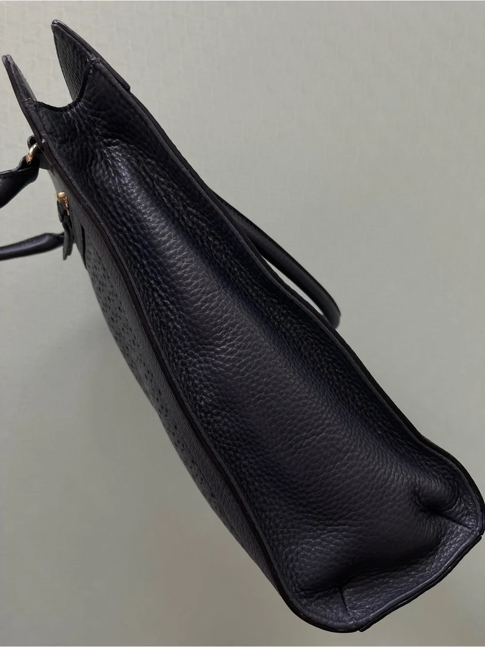 kate spade New York Vintage Gray Lasercut Leather Shoulder Bag